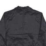 NIKE Mens Black Zip Jacket L Polyester Blend Plain Lightweight Casual