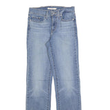 LEVI'S 314 Womens Jeans Blue Regular Straight Denim Light W26 L32 Classic Fit