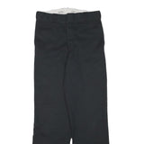 DICKIES Mens Black Regular Fit Straight Trousers W29 L30 Workwear Casual