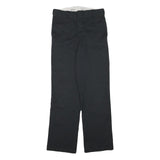 DICKIES Mens Black Regular Fit Straight Trousers W29 L30 Workwear Casual