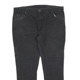 DICKIES Mens Regular Black Cotton Blend Denim Jeans W40 L30 Workwear Zip Closure