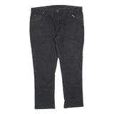 DICKIES Mens Regular Black Cotton Blend Denim Jeans W40 L30 Workwear Zip Closure