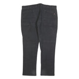 DICKIES Mens Regular Black Cotton Blend Denim Jeans W40 L30 Workwear Zip Closure