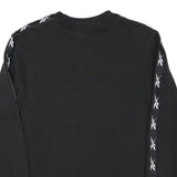 REEBOK Mens Black S Sweatshirt Crew Neck Cotton Blend Comfortable Casual