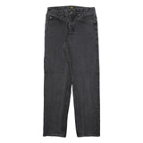 LEE Mens Jeans Black Regular Straight Denim Medium W31 L32 Classic Zip Cotton