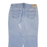 DICKIES Mens Jeans Blue Regular Straight Denim Light W34 L27 Classic Workwear