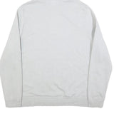 REEBOK Mens White Hoodie XL Cotton Blend Pullover Logo Sweatshirt