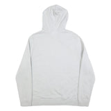 REEBOK Mens White Hoodie XL Cotton Blend Pullover Logo Sweatshirt