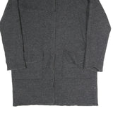 NAPAPIJRI Womens Grey Plain Pullover Crew Neck Basic Knit S Cotton Blend Sweater