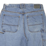 UNIONBAY Mens Denim Blue Casual Shorts L W36 Cotton Blend Relaxed Fit