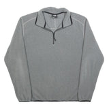 THE NORTH FACE Mens Grey Pullover Plain Crew Neck Basic Knit L Fleece Jumper