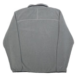 THE NORTH FACE Mens Grey Pullover Plain Crew Neck Basic Knit L Fleece Jumper