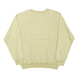 NORMAN GREEN Mens Beige Cotton Blend Crew Neck M Plain Pullover Sweatshirt