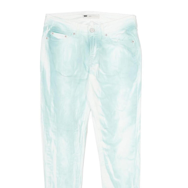 LEVI'S Legging Womens Jeans Blue & White Slim Skinny Denim W28 L30 Contemporary