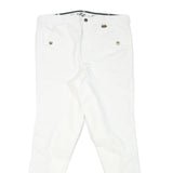 USG Womens Polyester Blend White Slim Tapered Trousers W30 L27 Premium Comfort