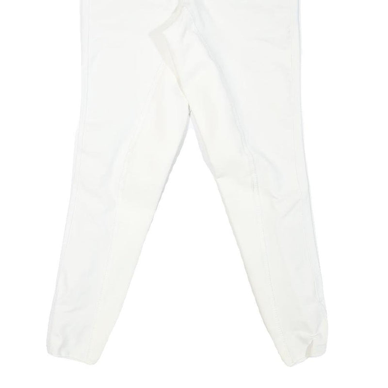 USG Womens Polyester Blend White Slim Tapered Trousers W30 L27 Premium Comfort