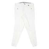 USG Womens Polyester Blend White Slim Tapered Trousers W30 L27 Premium Comfort