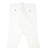 USG Womens Polyester Blend White Slim Tapered Trousers W30 L27 Premium Comfort
