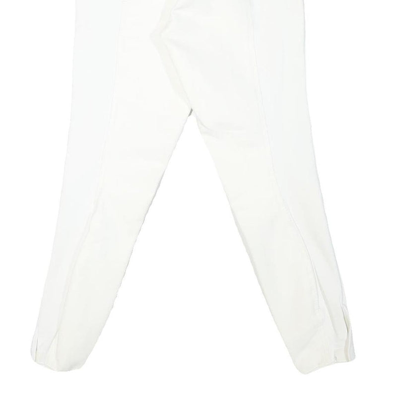 USG Womens Polyester Blend White Slim Tapered Trousers W30 L27 Premium Comfort