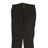 LAUREN RALPH LAUREN Mens Cotton Black Regular Straight Trousers W32 L30 Stylish