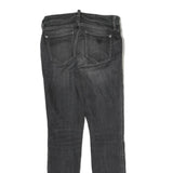 GUESS Mens Jeans Black Slim Skinny Denim Medium W28 L29 Zip Pocket Detail