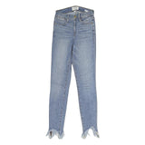 FRAME Womens Jeans Blue Slim Skinny Denim Medium W25 L25 Frayed Hem