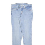 LEVI'S 711 Womens Jeans Blue Slim Skinny Denim Light W28 L32 Cotton Blend Zip