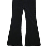 LEE Womens Cotton Blend Black Regular Flared Trousers W27 L30 Stylish Comfort