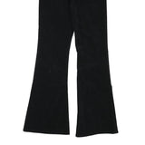 LEE Womens Cotton Blend Black Regular Flared Trousers W27 L30 Stylish Comfort