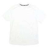 NIKE Mens White Running T-Shirt M Short Sleeve Crew Neck Performance