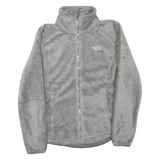 THE NORTH FACE Womens Grey Fleece Jacket S Polyester Blend Zip Up Soft Warm