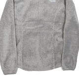 THE NORTH FACE Womens Grey Fleece Jacket S Polyester Blend Zip Up Soft Warm