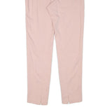 SARAH CHOLE Womens Polyester Blend Pink Regular Straight Trousers W30 L30 Formal