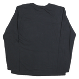 NFL Mens Black Los Angeles Rams Graphic T-Shirt L Long Sleeve Crew Neck