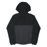 ADIDAS Mens Black & Grey Zip Jacket XS Polyester Blend Plain Hooded
