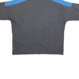 NIKE Mens Grey & Blue Cotton Blend Crew Neck XL Sweatshirt Logo Print