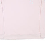 Womens Pink Pullover Crew Neck Long Sleeve L Graphic Print Lightweight Casual