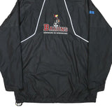 NIKE Mens Black Barons Track Jacket M Polyester Blend Zip Hooded Plain Sport