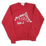 LEE Mens Red Mt n Bible Christian School Crew Neck M Cotton Blend Sweatshirt
