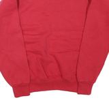 LEE Mens Red Mt n Bible Christian School Crew Neck M Cotton Blend Sweatshirt
