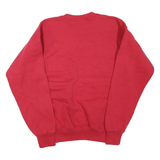 LEE Mens Red Mt n Bible Christian School Crew Neck M Cotton Blend Sweatshirt