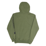 CARHARTT Mens Green Hoodie S Printed Logo Cotton Pullover Drawstring Hood