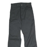 CARHARTT Mens Cotton Black Regular Straight Trousers W33 L30 Workwear Durable