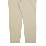 TOMMY HILFIGER Mens Slim Beige Cotton Blend Trousers W36 L32 Zip Classic