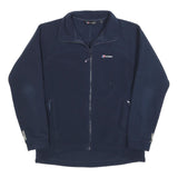BERGHAUS Womens Navy Blue Fleece Jacket M Polyester Zip Outdoor Warm