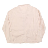 PROMOD Womens Pink Cotton Blend Casual Jacket L Zip Plain Lightweight Relaxed