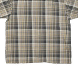 DICKIES Mens Beige & Grey Check Shirt XL Cotton Blend Casual Workwear