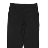 MASSIMO DUTTI Womens Viscose Blend Black Relaxed Straight Trousers W36 L26