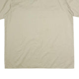 DICKIES Mens Beige Work Shirt Polyester Blend 2XL Button Pocket Short Sleeve