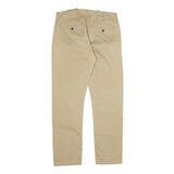 LEVI'S Mens Beige Cotton Regular Straight Trousers W32 L29 Casual Classic Zip